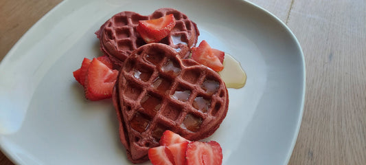 Gluten-free Vegan Red Velvet Waffles