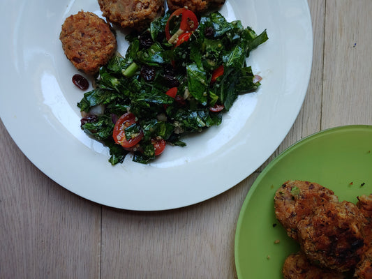 Kwanzaa Karimu: Collard Green Salad and Black Eye Pea Fritters
