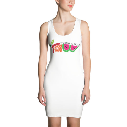 Yes Baby I Like It Raw Fitted Dress
