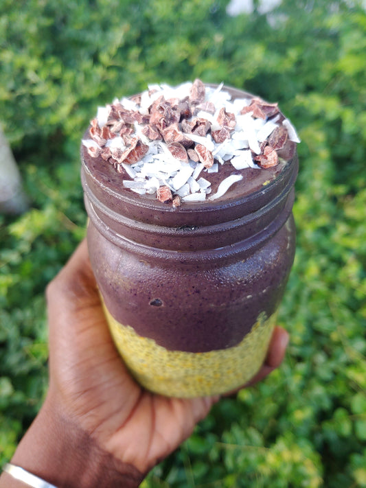Loaded Golden Blueberry Chia Pudding
