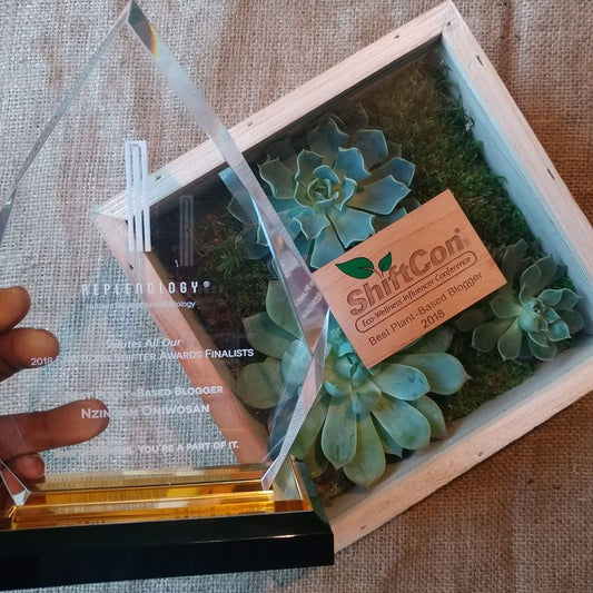 I won! Best Plant-based Blogger